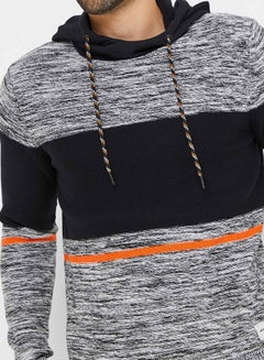 JACK & JONES Colourblock Hoodie White  - Image 4