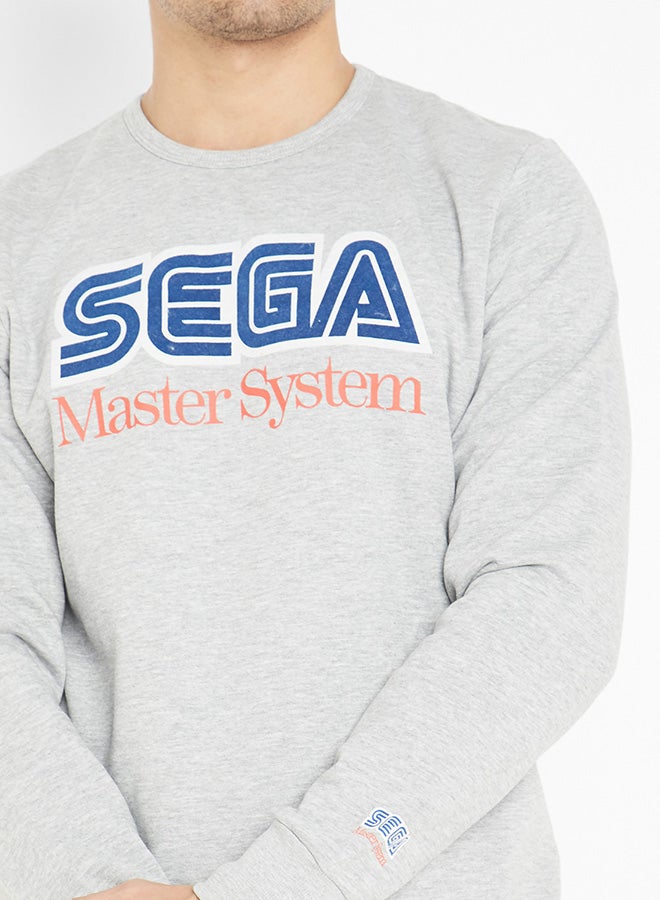 Gaming Crew Neck Sweatshirt Light Grey Melange - v1571732260/N30909934V_4