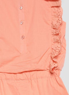 NAME IT Kids Lace Trim Playsuit Blooming Dahlia  - Image 3