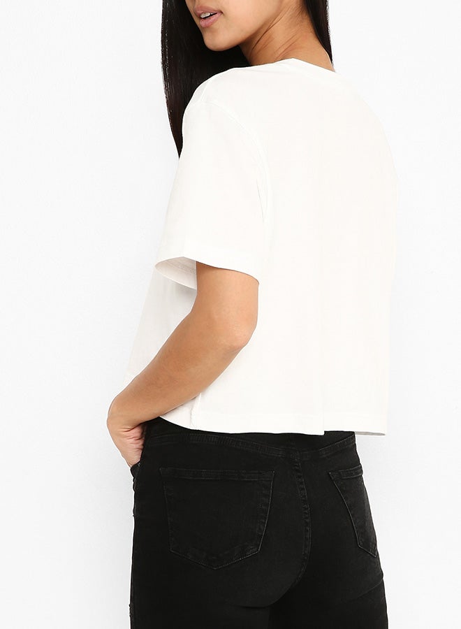 Reebok Classics Crop T-Shirt White  - Image 2