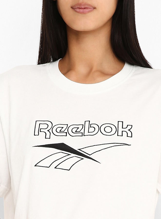 Reebok Classics Crop T-Shirt White  - Image 4