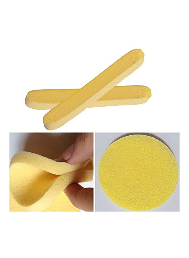 Tegelrying - 20-Piece Compressed Facial Sponge Yellow - Image 1