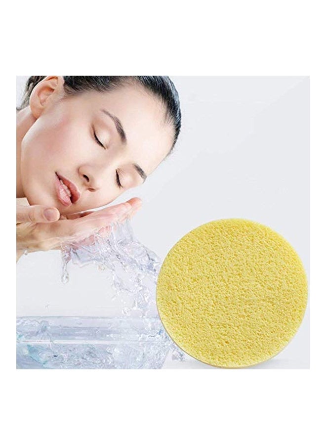 Tegelrying - 20-Piece Compressed Facial Sponge Yellow - Image 1