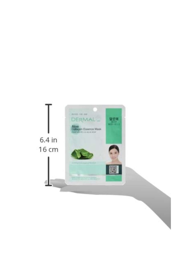 ديرمال مجموعة ماسكات بخلاصة الكولاجين والصبار مكونة من 10 قطع - Image 3