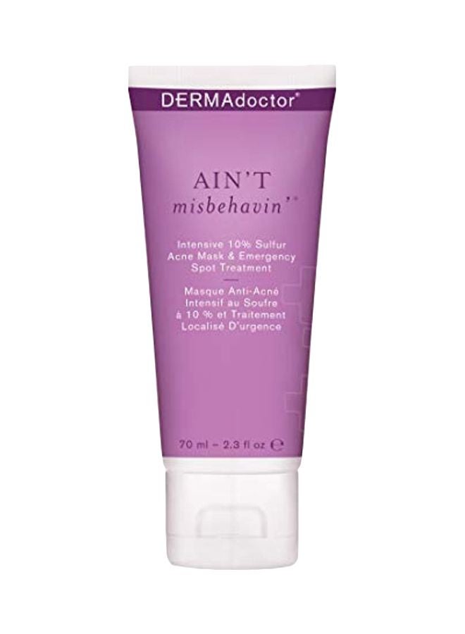 DERMAdoctor Ain't Misbehavin Acne Mask And Emergency Spot Treatment 70ml  - Image 1