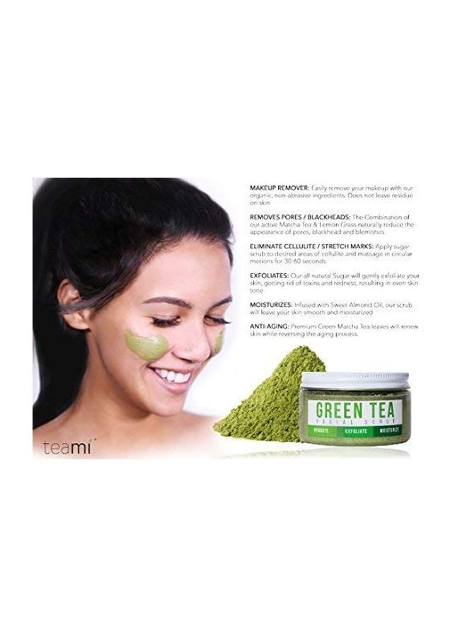 teami Green Tea Facial Scrub Green - Image 2