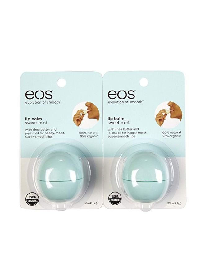 EOS Pack Of 2 Sweet Mint Lip Balm - Image 1