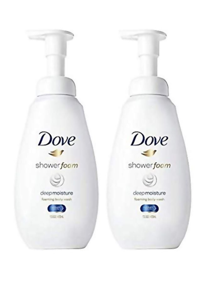 DOVE BODY WASH - 2-Piece Shower Foam Body Wash Deep Moisture - Image 1