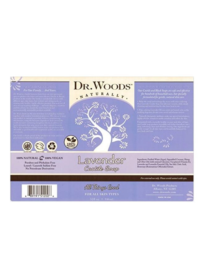 د.وودز مجموعة صابون كاستايل سائل بخلاصة اللافندر النقي والمهدىء مكونة من 3 قطع - Image 3