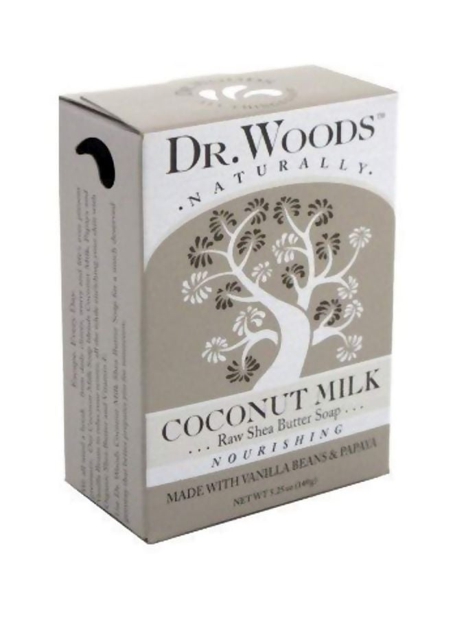 د.وودز قطعة صابون بحليب جوز الهند الطبيعي