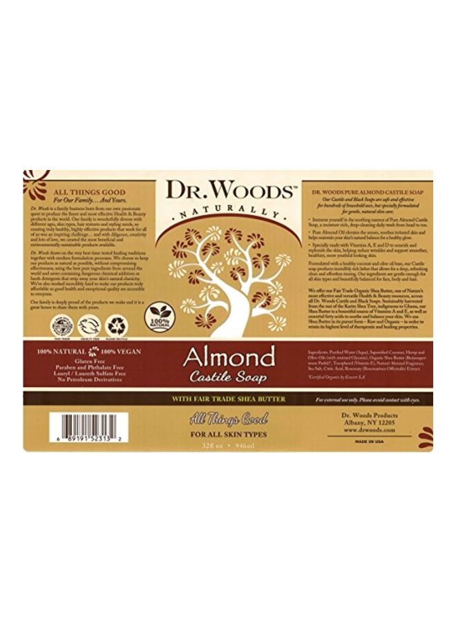 Dr. Woods Pack Of 2 Almond Castile Soap - Image 3