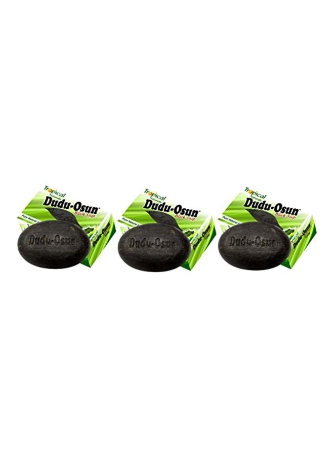 Dudu-Osun - 3-Piece Dudu Osun Pure Organic African Black Soap 150grams - Image 1