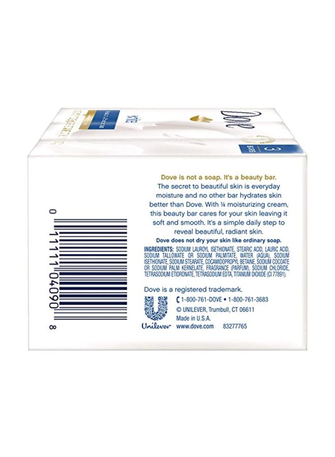 DOVE BAR 3-Piece Beauty Bar With Deep Moisturizer White - Image 2