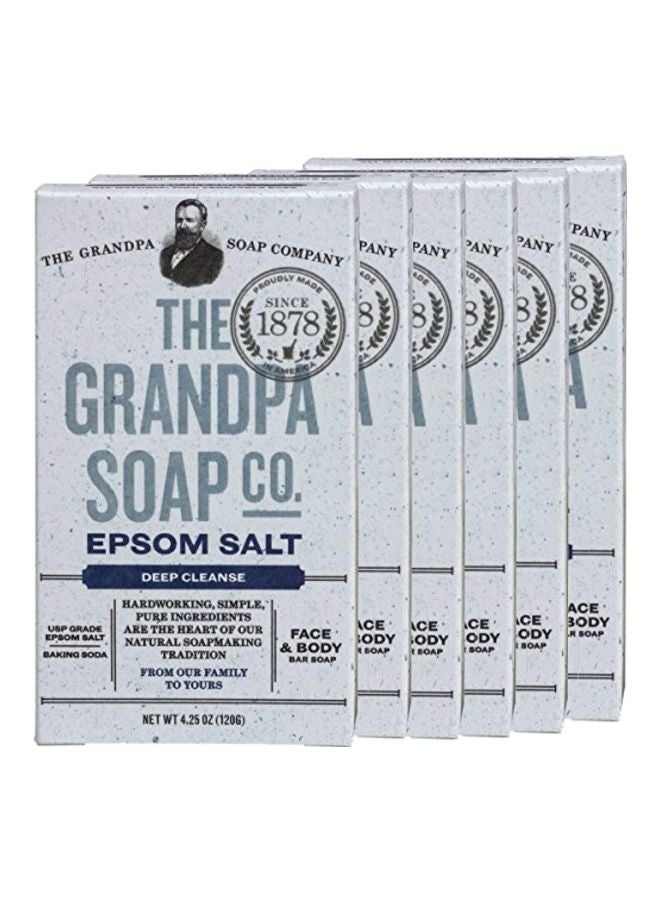 GRANDPA'S - Pack Of 6 Epsom Salt Soap 120grams - Image 1