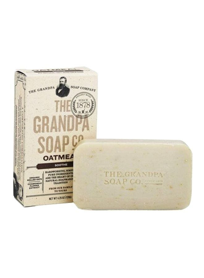 GRANDPA'S - Oatmeal Soap Bar White 120grams - Image 1
