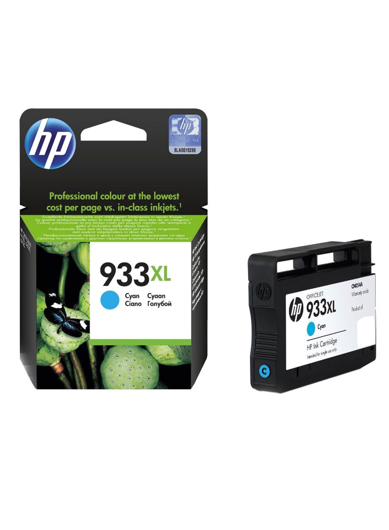HP 933 XL High Yield Ink Cartridge Cyan - Image 1