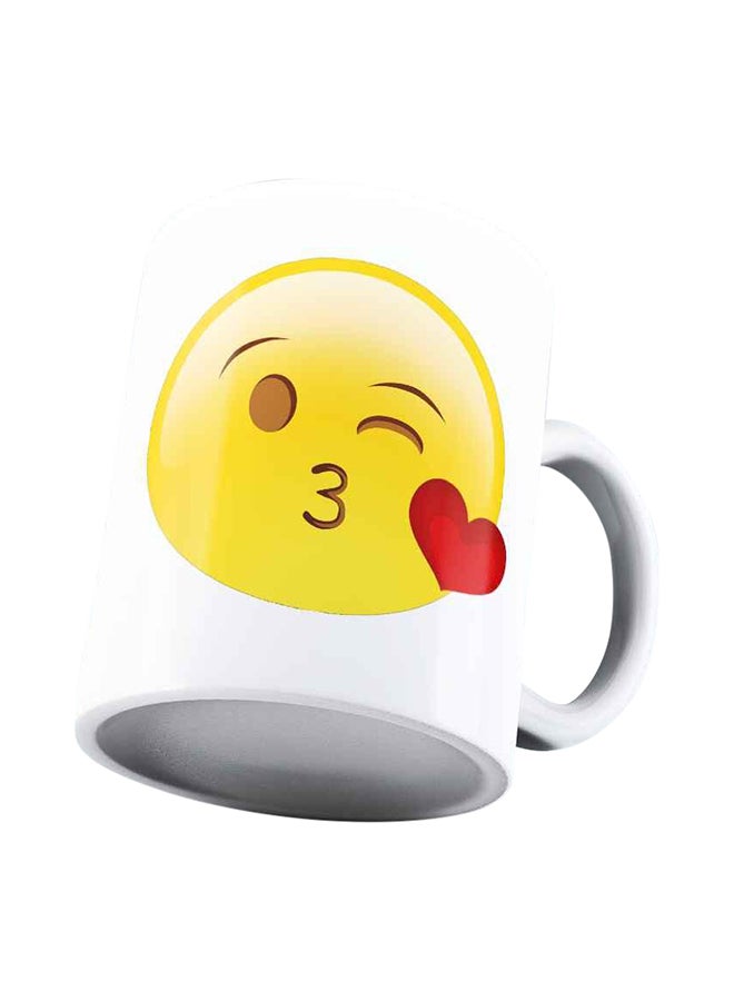 Generic - Wink And K**s Emoji Coffee Mug White - Image 1