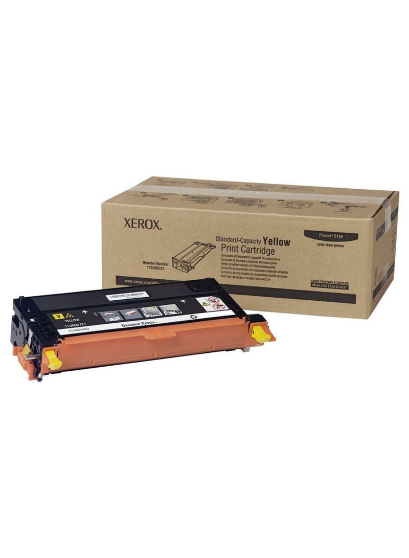 xerox Toner Cartridge For Phaser 6180 Yellow  - Image 1