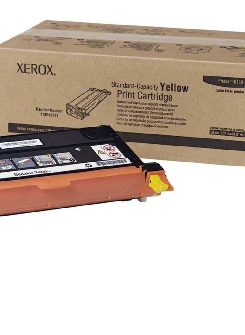 xerox Toner Cartridge For Phaser 6180 Yellow  - Image 2