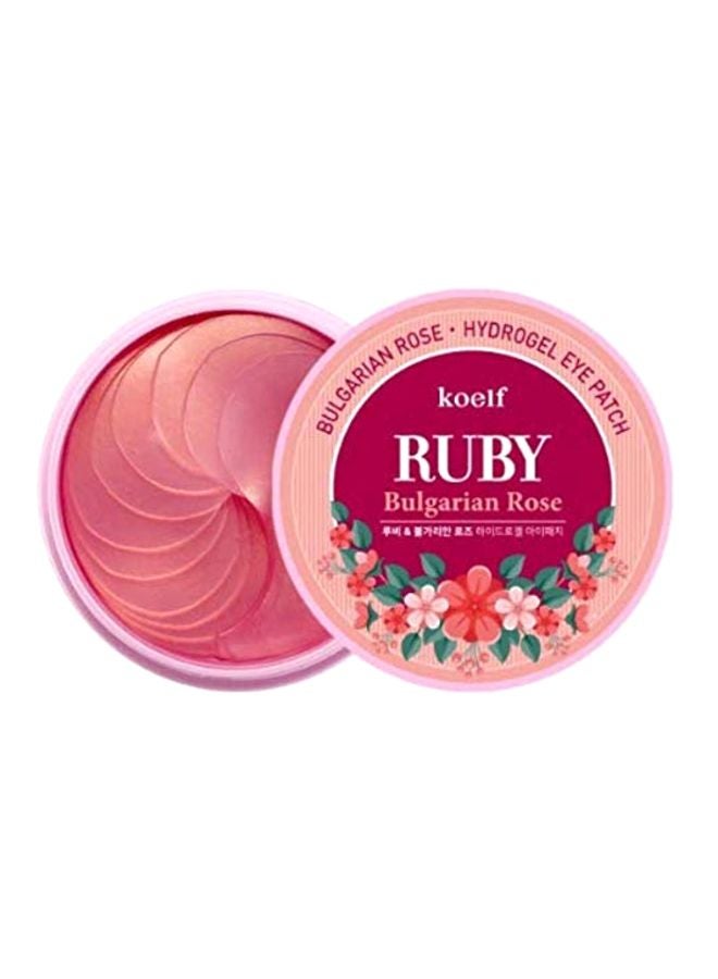 Koelf Pack Of 60 Ruby Bulgarian Rose Hydro Gel Eye Patch - Image 1