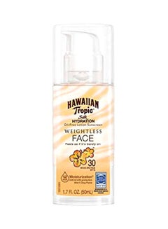Hawaiian Tropic Weightless Face Moisturizer 