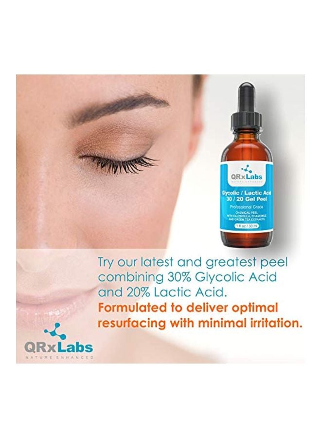 QRxLabs Glycolic/Lactic Acid 30/20 Gel Peel 30ml - Image 2