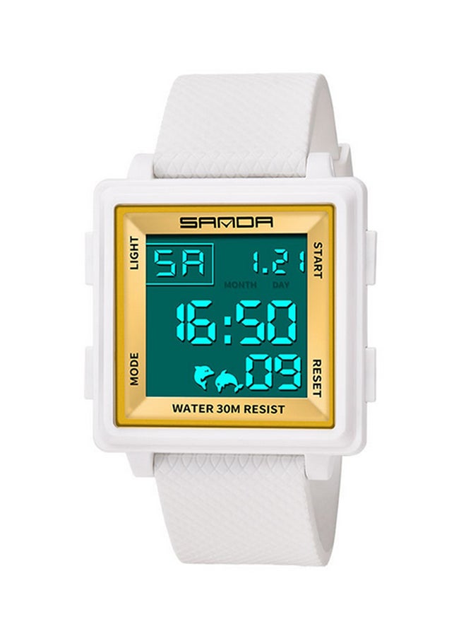 Sanda men Waterproof Silicone Digital Watch NNSB03703754