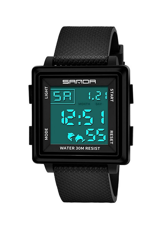 Sanda Men's Waterproof Silicone Digital Watch NNSB03703752
