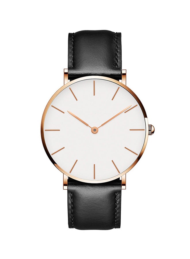 ساعة يد كوارتز بعقارب كاجوال وسوار من السيليكون طراز NNSB03702925 للرجال