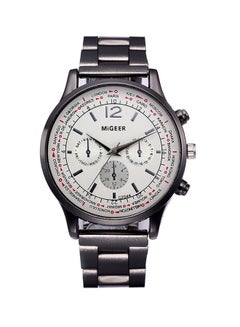 MiGEER men Stainless Steel Three-Eyed Pattern Quartz Analog Watch NNSB03707334 