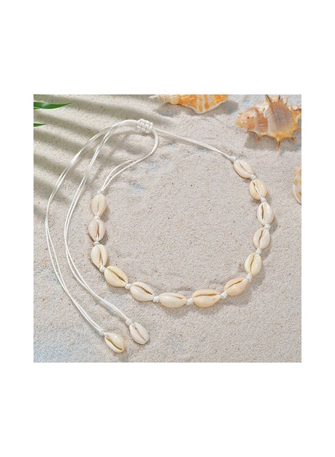 White Seashell Ladylike Pendant Necklace