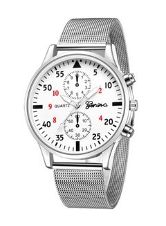 Geneva men Casual Stainless Steel Quartz Analog Wrist Watch NNSB03706566 
