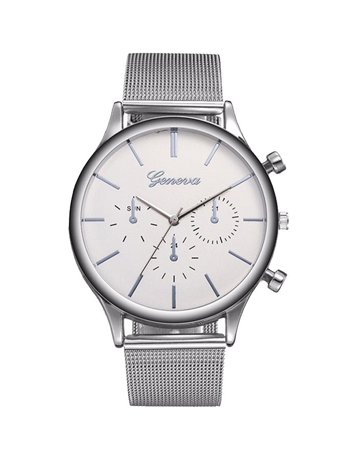 Geneva Men's Casual Stainless Steel Quartz Analog Wrist Watch NNSB03707643