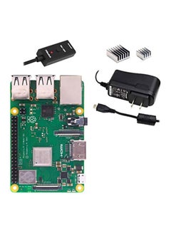 CanaKit Raspberry Power Supply Motherboard Green/Silver/Yellow  - Image 1