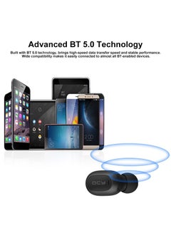 QCY Mini2 Bluetooth Wireless In-Ear Headphones Black  - Image 3