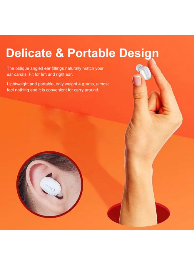 كيو سي واي سماعة أذن ميني 2 داخلية لاسلكية تعمل بالبلوتوث أسود - Image 4