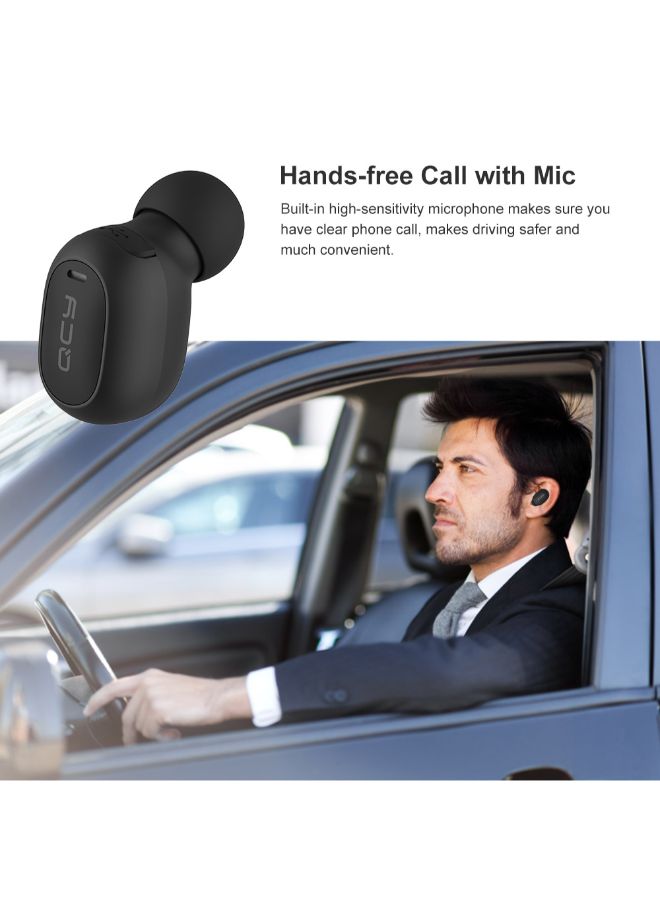 كيو سي واي سماعة أذن ميني 2 داخلية لاسلكية تعمل بالبلوتوث أسود - Image 5