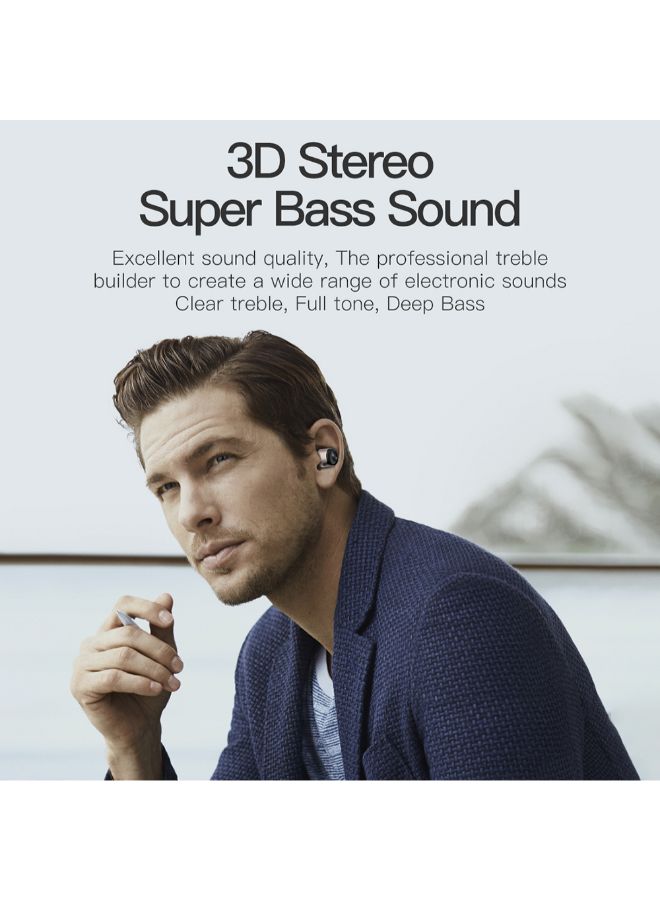 Awei T8 True Wireless In-Ear Earbud With Mic And Charging Box Black - Image 4