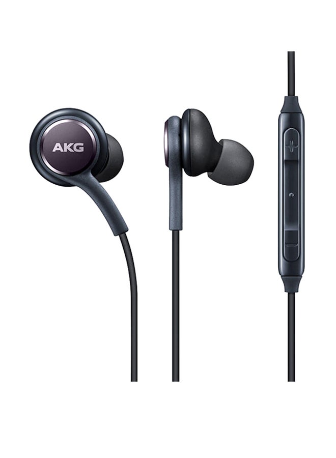 Wired In-Ear Earphones With Mic For Samsung S8 Plus Black/Grey