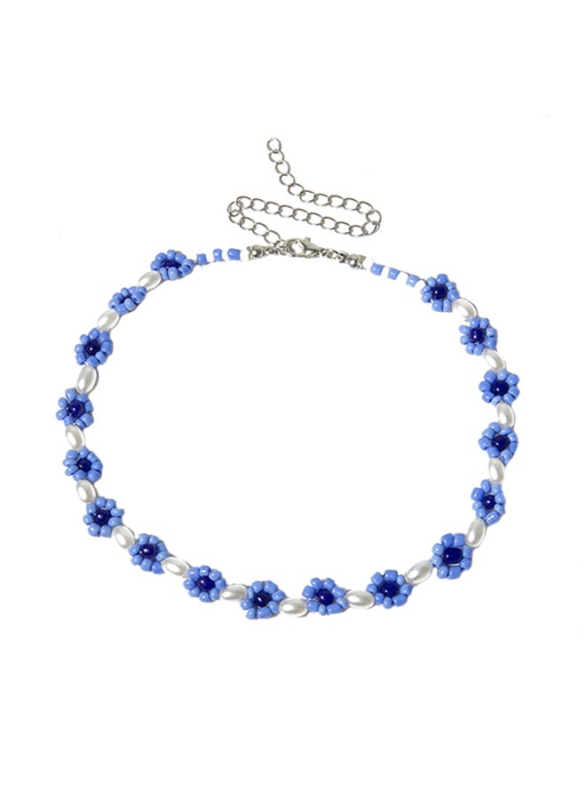 Beads Flower Pattern Design Necklace - Image 1