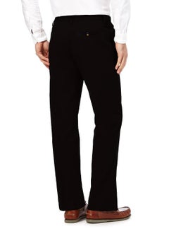 Generic Solid Pattern Mid Rise Formal Pants Black  - Image 2
