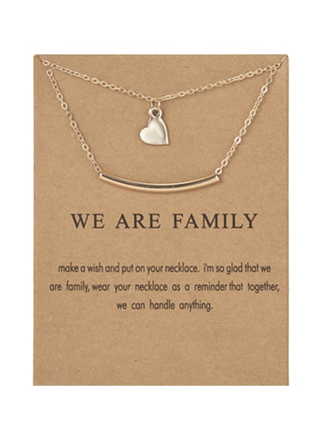 Elegant Heart Shape Double-Layer Necklace