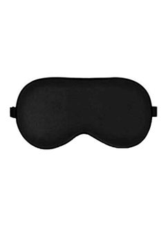 HEYPORK Silk Sleep Eye Mask With Adjustable Strap Black  - Image 1