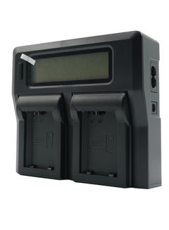 برو ميج شاحن Pm115 رقمي ومزدوج الفتحات لبطارية Fw50 أسود  - Image 1
