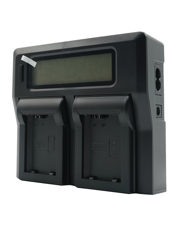 PROMAGE Dual Digital Battery Charger Pm115 For Fw50 Black - Image 1