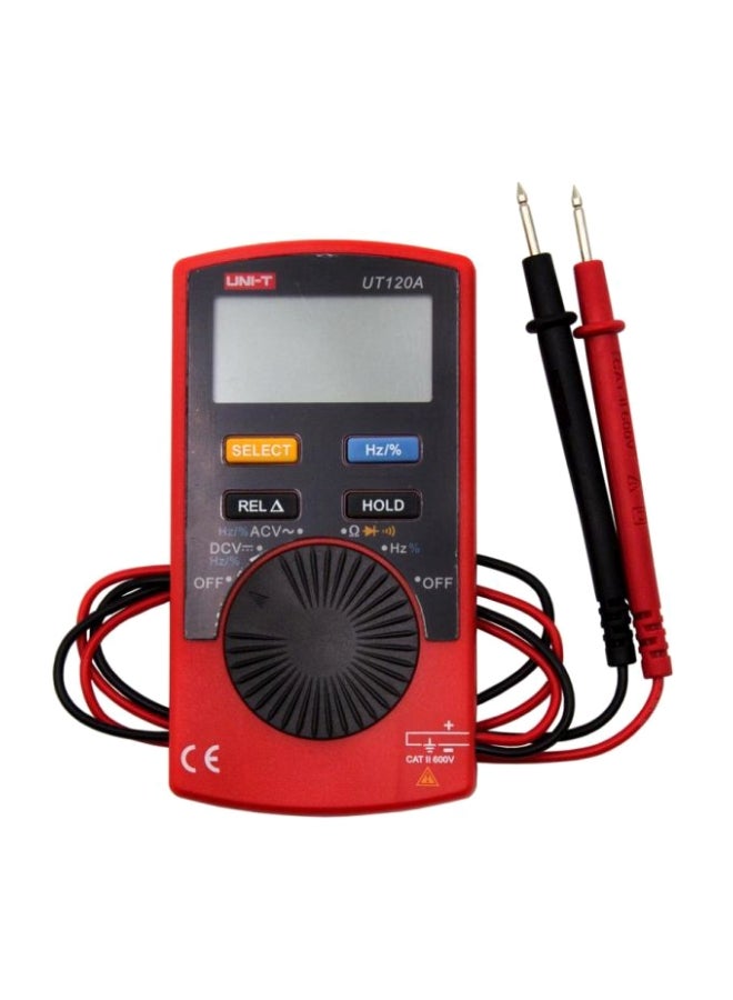 UNI-T Portable Digital Multimeter Red/Black 