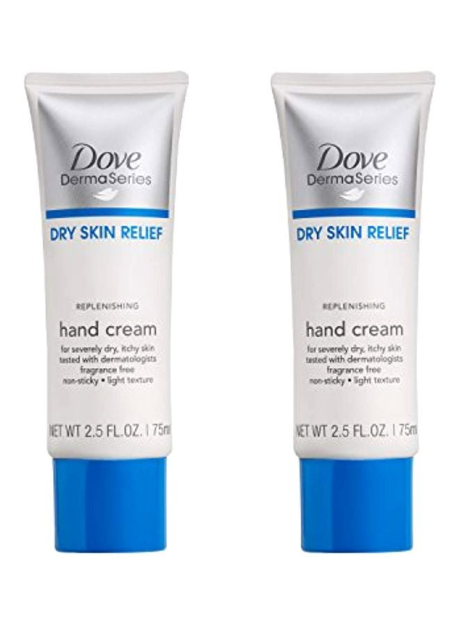 DOVE DERMASERIES HBL - 2-Piece Dry Skin Relief Hand Cream 75ml - Image 1