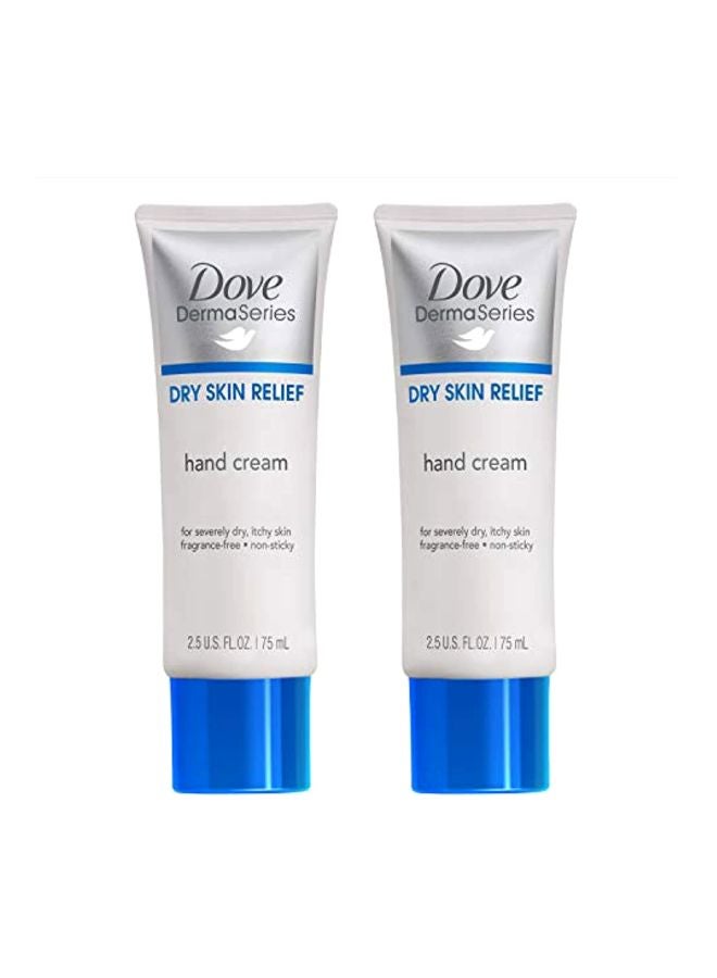 DOVE DERMASERIES HBL - 2-Piece Dry Skin Relief Hand Cream 75ml - Image 1