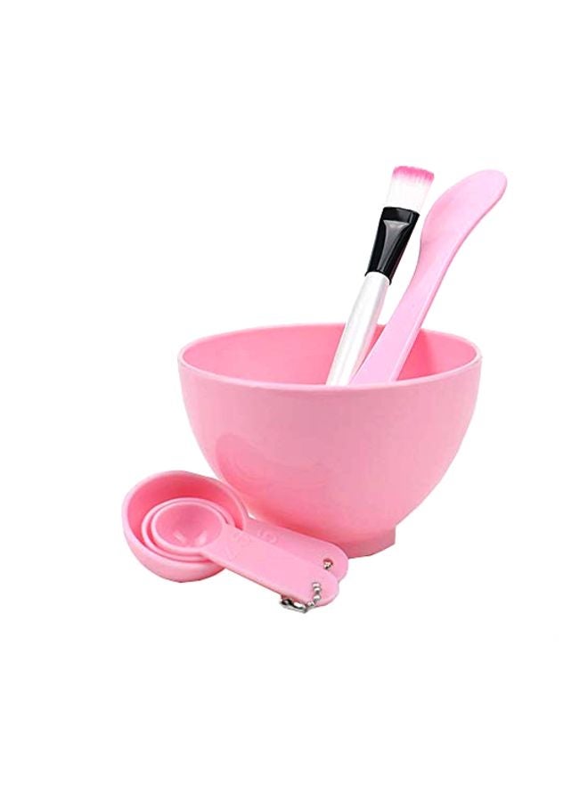 6-Piece DIY Face Mask Bowl And Brush Set Pink/White/Black - Image 1
