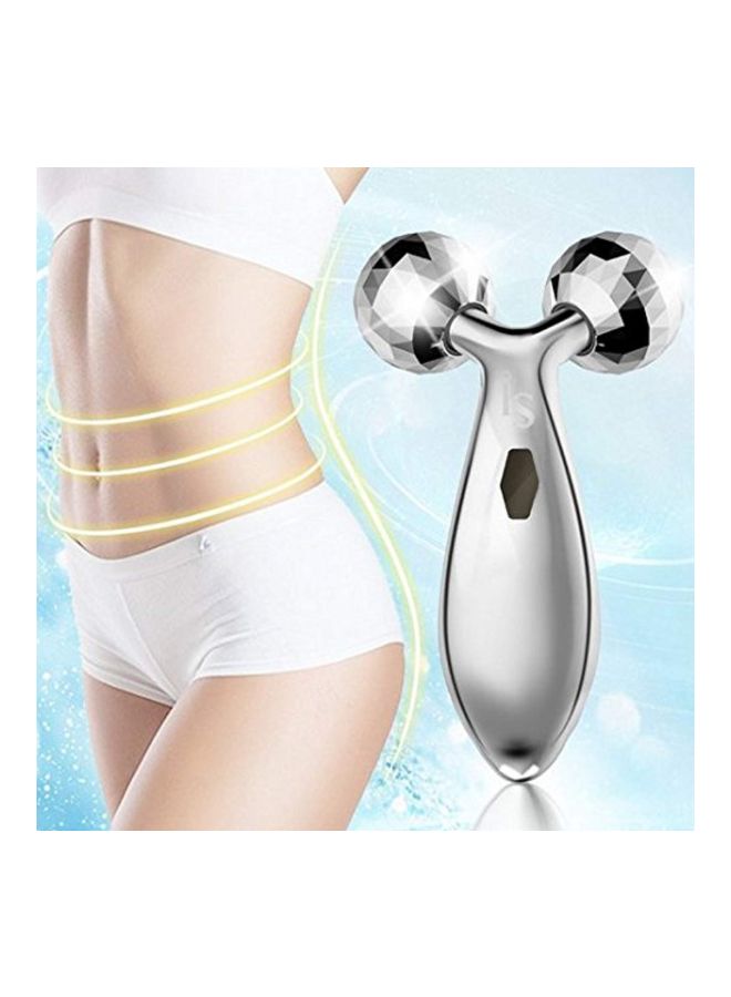 3D Y Shape Platinum Face Body Massager Silver 4cm - v1571747339/N31294721A_3